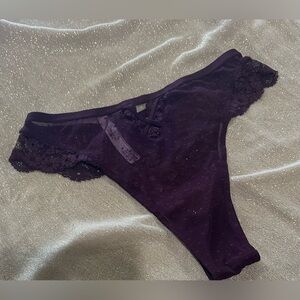 Victoria's Secret Deep Purple Lace Panties